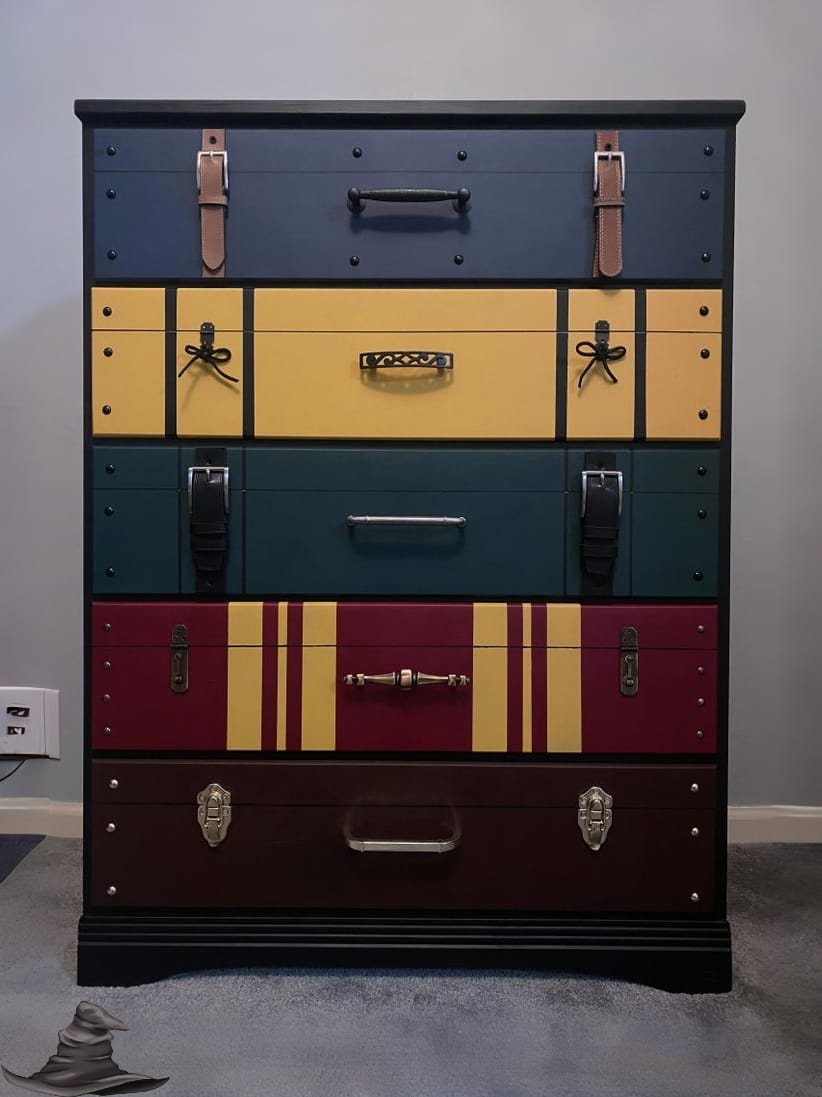 Harry Potter-Inspired Trunk Dresser – Magical Storage for Wizarding Fans