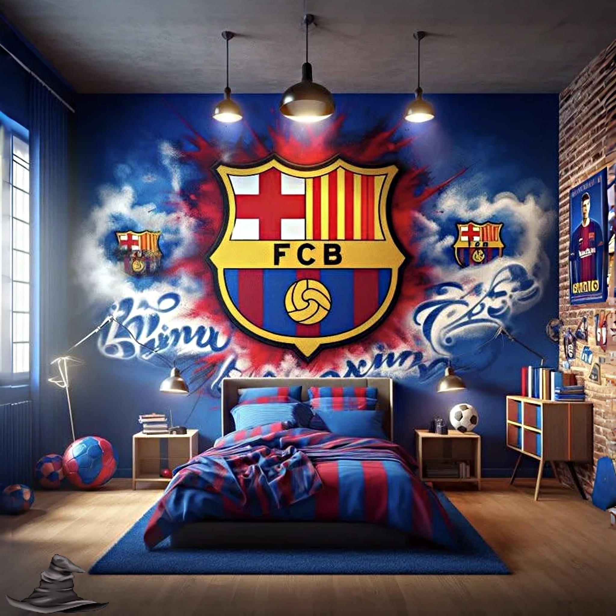 Barcelona Bedroom – Stylish Design Inspired by FC Barcelona