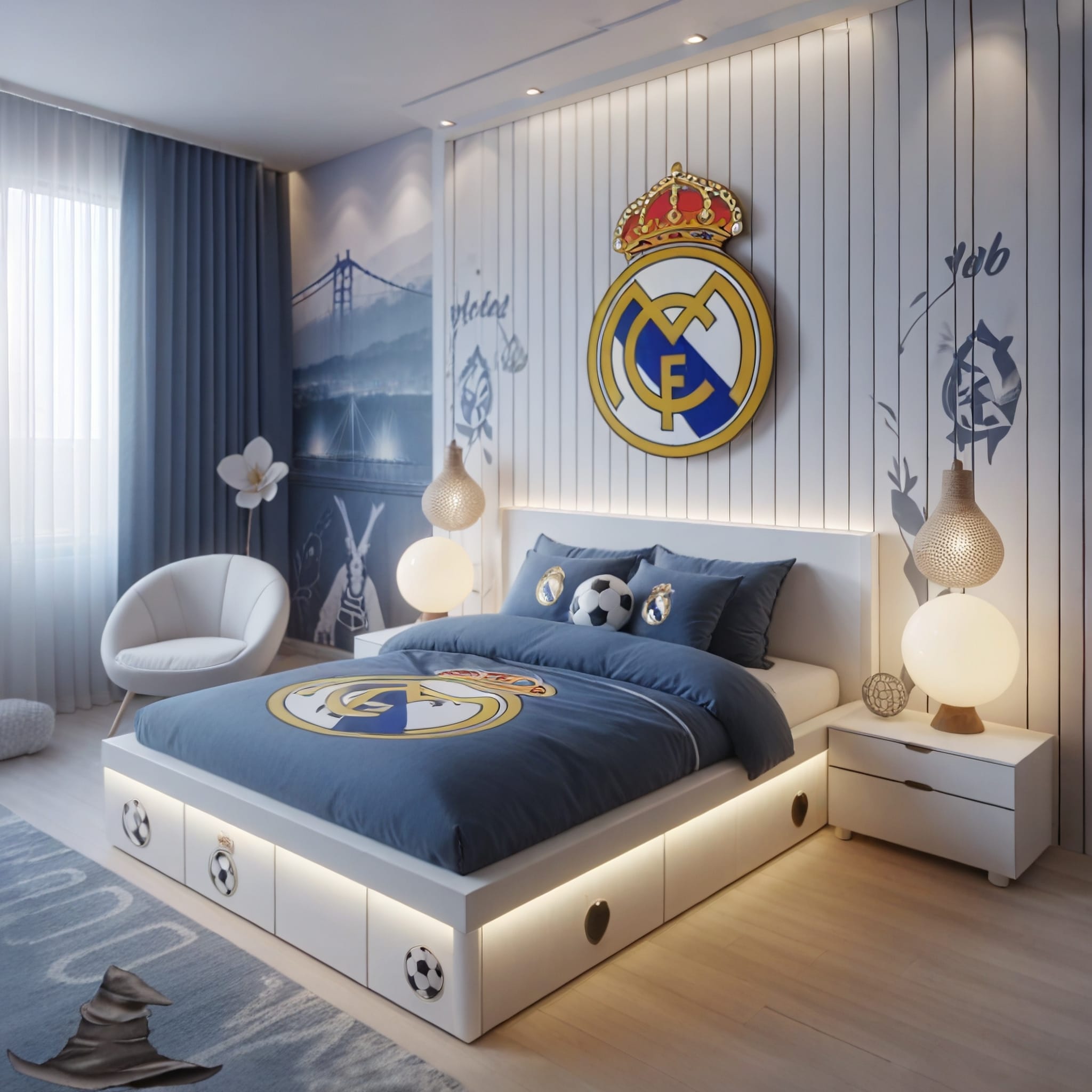Real Madrid Room – Luxurious Design Inspired by Los Merengues