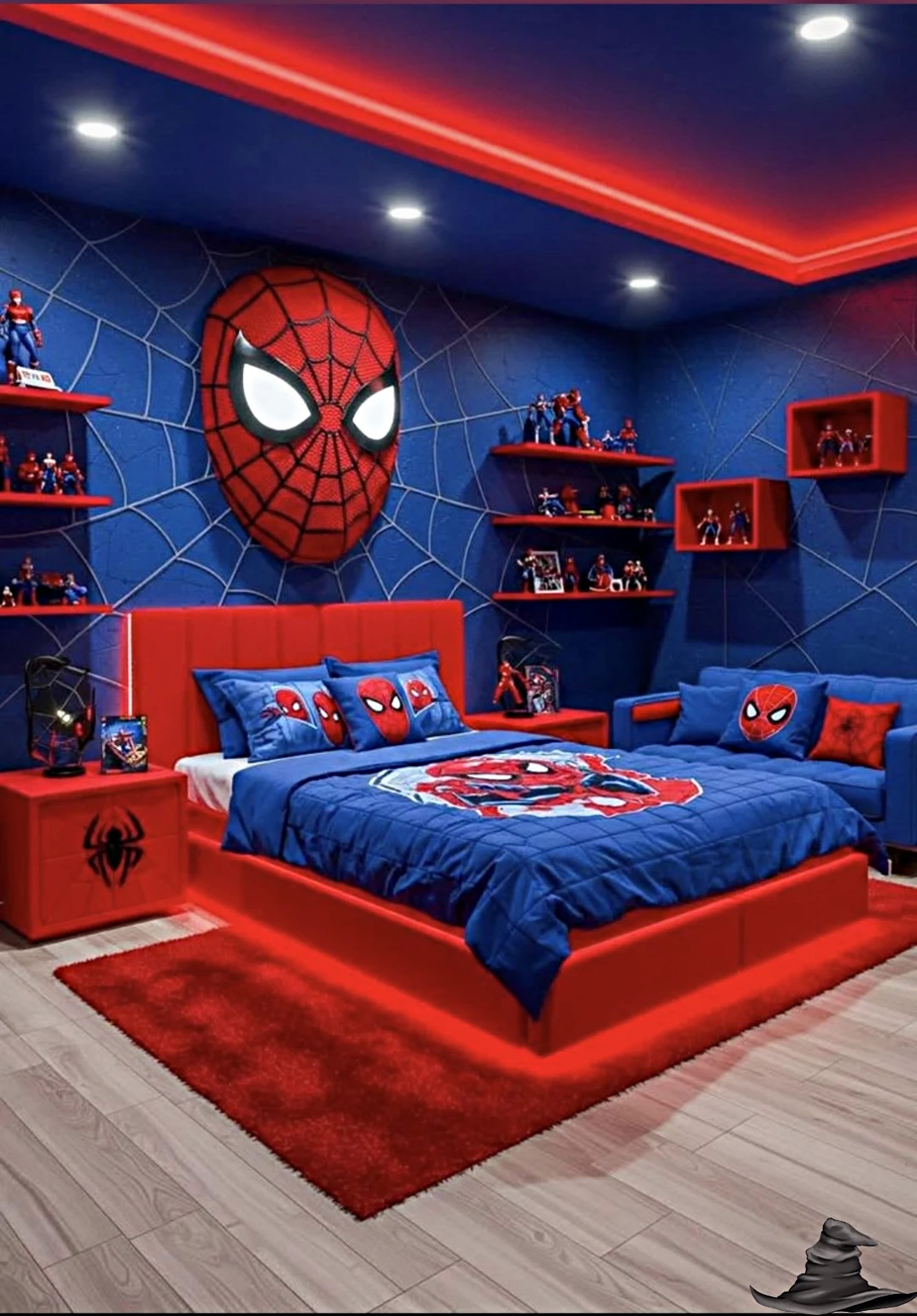 Spiderman Bedroom – Web-Slinging Inspired Room Design