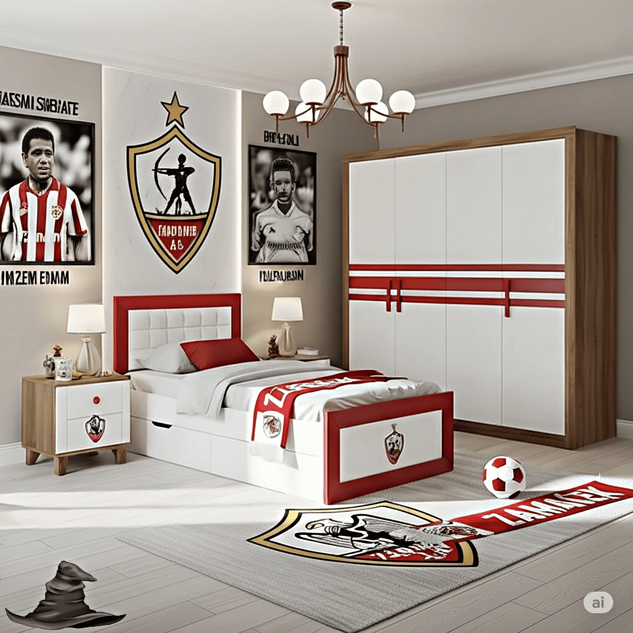 Zamalek FC Room – Elegant Design Inspired by Zamalek SC